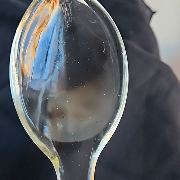 Vintage Anchor Hocking WEXFORD Pattern GLASS Fork and Spoon Serving Set - Picture 6 of 7